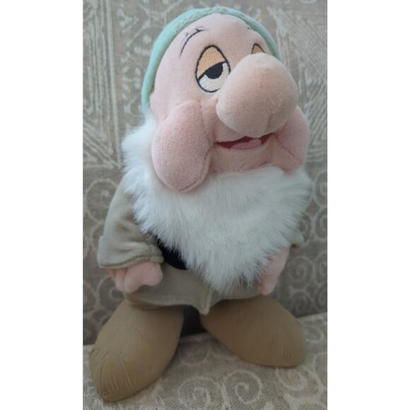 NWT Disney Store 11" Standing Sleepy Plush Snow White and the Seven Dwarfs - Picture 1 of 8